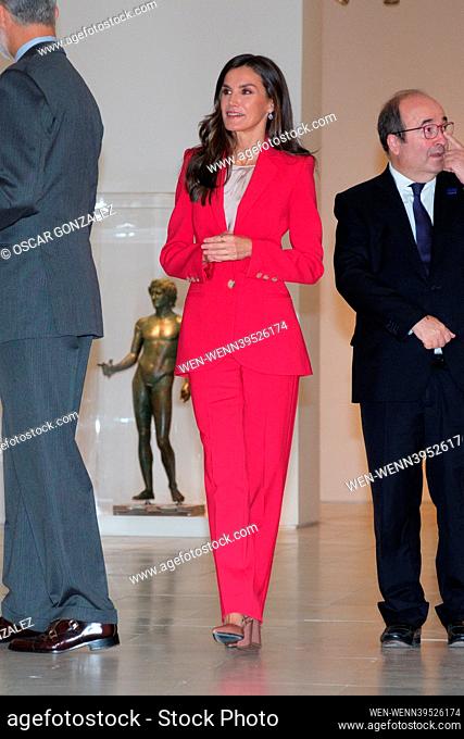 Spanish Royals Visit The Exhibition ""Picasso 1906. La Gran Transformacion"" Featuring: Queen Letizia of Spain Where: Madrid