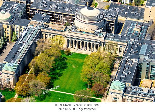 Aerial view of the Massachusetts Institute of Technology's Main Campus