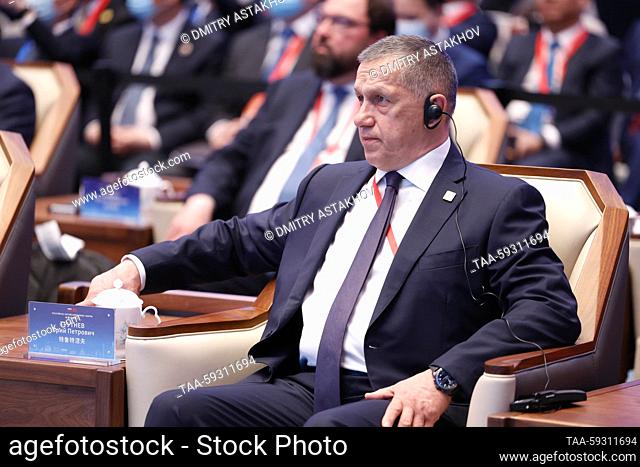 CHINA, SHANGHAI - MAY 23, 2023: Yuri Trutnev, Russia's Deputy Prime Minister / Presidential Envoy to the Far Eastern Federal District