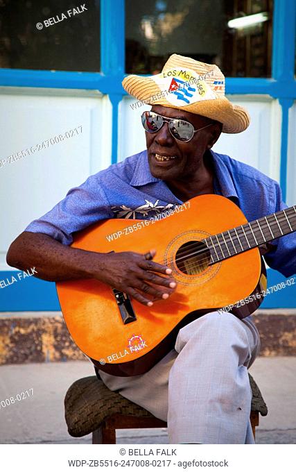 Man playing guitar, Havana, Cuba