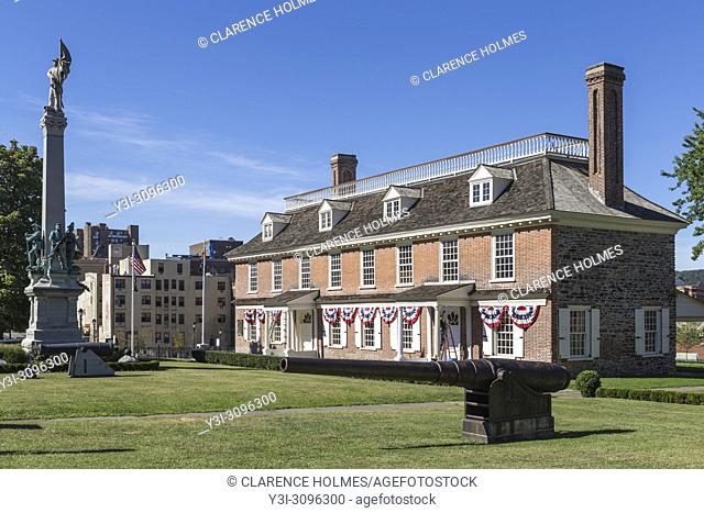 The historic colonial era Philipse Manor Hall in downtown Yonkers, New York