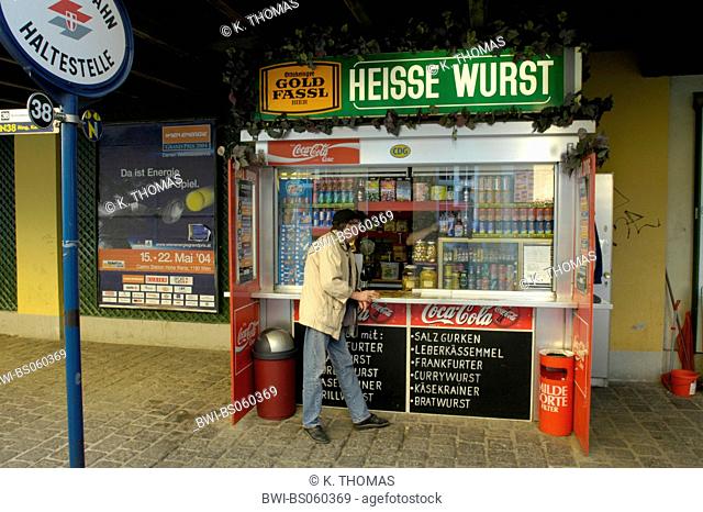 Vienna, Grinzing, Hot sausage, fast food, Austria, Vienna, 19. district, Vienna - Grinzing