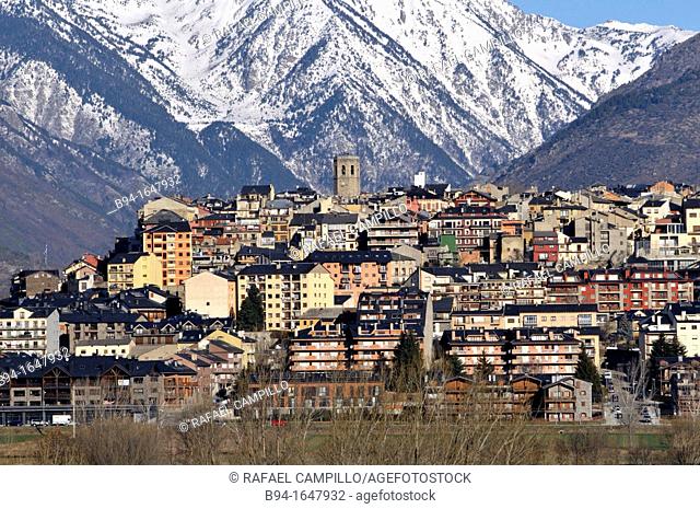 Puigcerdà, capital of the Catalan comarca of Cerdanya, in the province of Girona, Catalonia, northern Spain