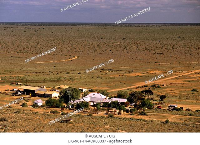 Mundrabilla Station, established in 1872, the first sheep station on the Nullarbor Plain. Nullarbor Plain, Western Australia, Australia