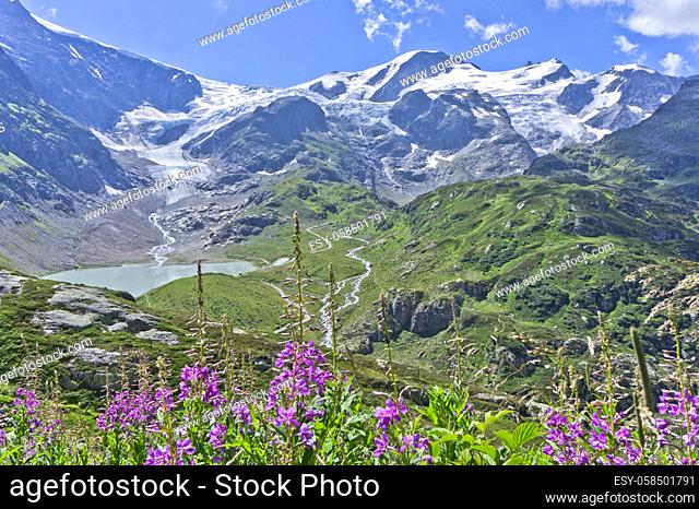 Susten Pass, Natural landscape in Alps, Switzerland, Europe