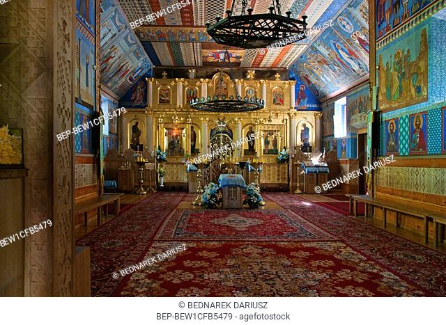 Main monastery church, Holy Mountainf of Grabarka also knows as the 'Mountain of Crosses'. the most important location of Orthodox worship in Poland