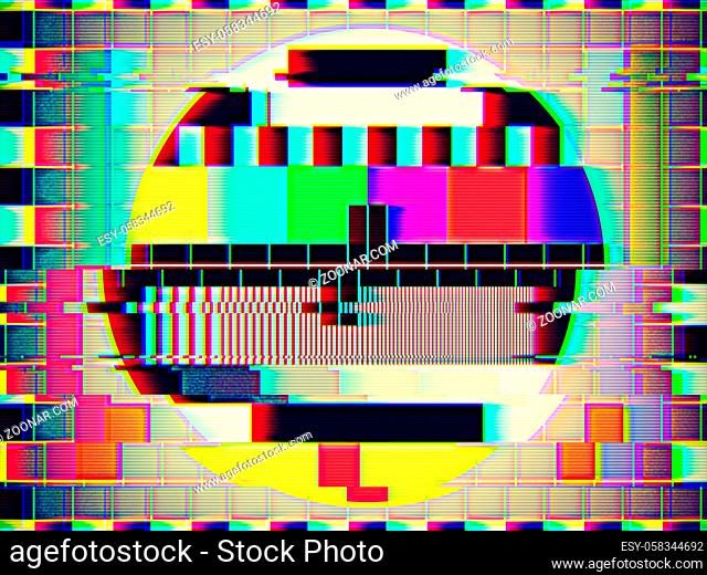 An illustration of a poor televison picture