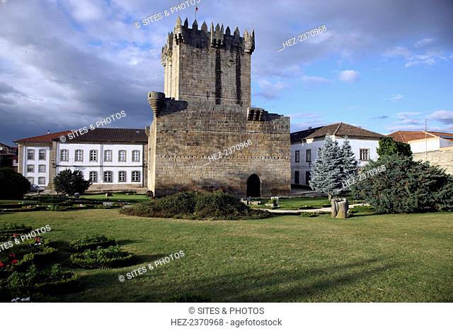 Castle, Chaves, Portugal. King Denis (Dinis) I of Portugal built Chaves Castle in the 14th century. In 1383 King John (Joao) I donated the town and castle to...