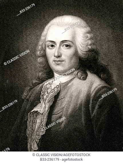 Anne-Robert-Jacques Turgot, Baron De L’Auline (1727-1781). French economist From the book 'Gallery of Portraits' published London 1833