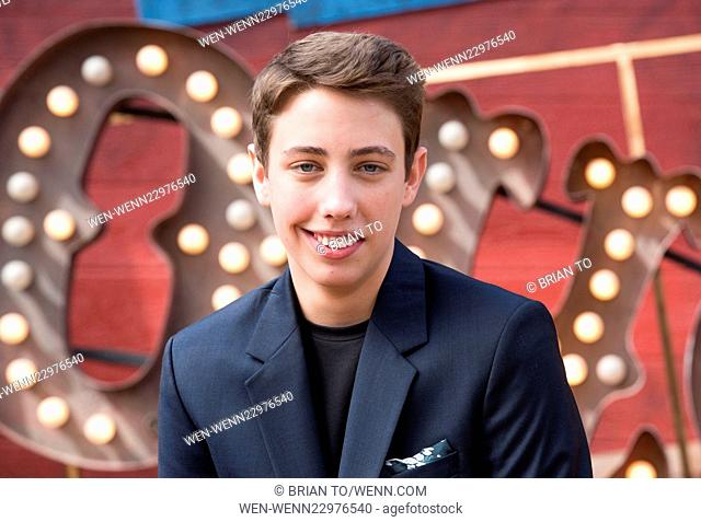 Celebrities attend the Goosebumps Red Carpet Premiere at Westwood Village Theatre. Featuring: Ryan Lee Where: Los Angeles, California