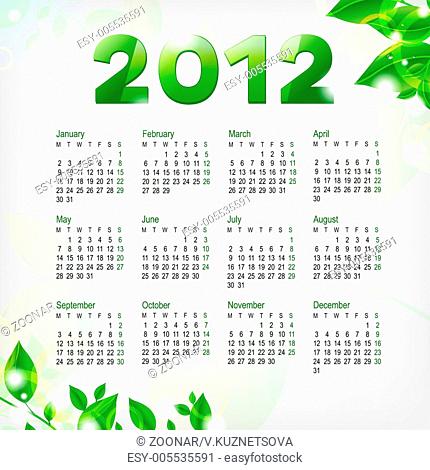 Green Calendar 2012