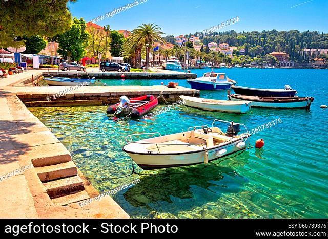 Town of Cavtat waterfront view, Konavle in south Dalmatia, Croatia