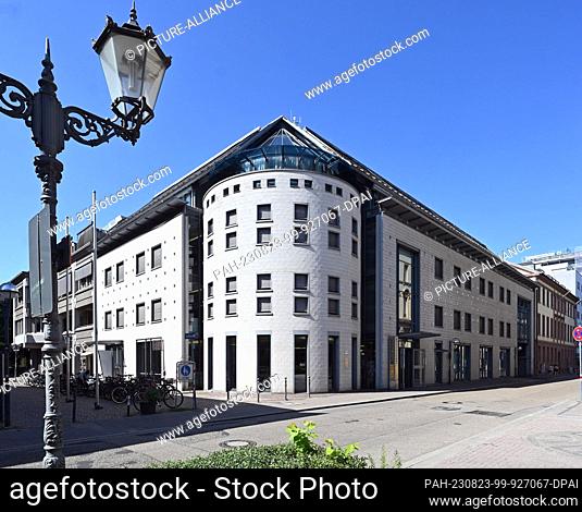 FILED - 18 August 2023, Baden-Württemberg, Karlsruhe: Exterior view of the Ständehaus. The building was erected in the years 1820 to 1822