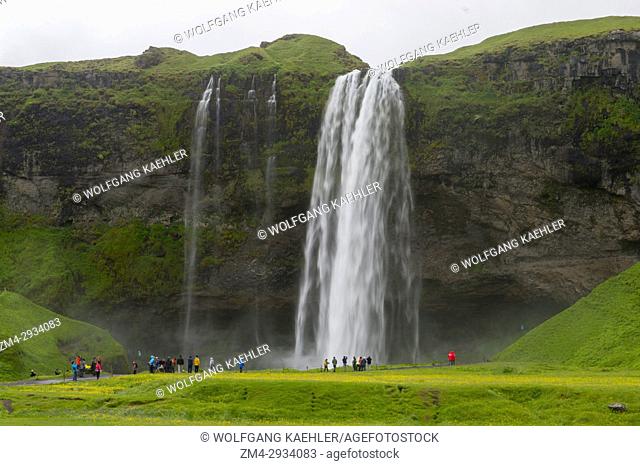 The Seljalandsfoss is located in the South Region in Iceland and the waterfall drops 60 m (197 ft) and is part of the Seljalands River that has its origin in...