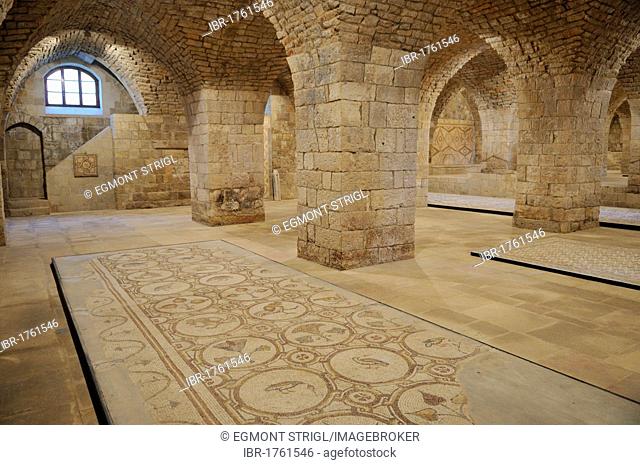 Vaulted ceiling with mosaic display at Beit ed-Dine, Beiteddine Palace of Emir Bashir, Chouf, Lebanon, Middle East, West Asia