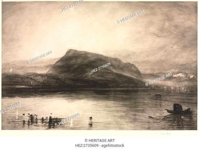 Mt. Rigi at Dawn, 1910. Creator: Frank Short (British, 1857-1945)