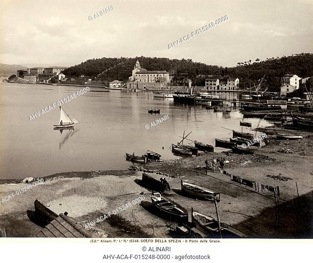 The port of Thanks, bay of La Spezia, shot 1915-1920 ca. by Alinari, Fratelli