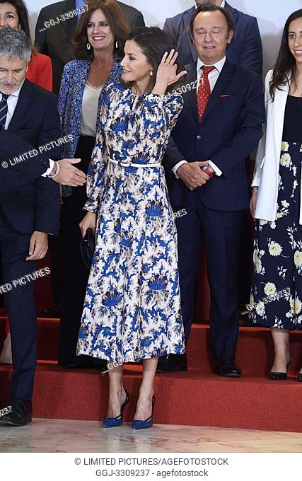 Queen Letizia of Spain attends awards ceremony gala of the 11st 'Social Projects of Banco Santander at Complejo Duques de Pastrana on May 20, 2019 in Madrid
