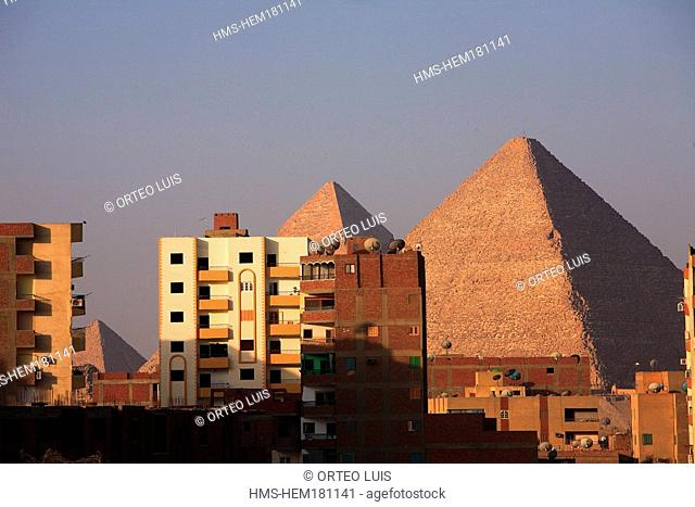 Egypt, Cairo, Giza district close to the pyramids