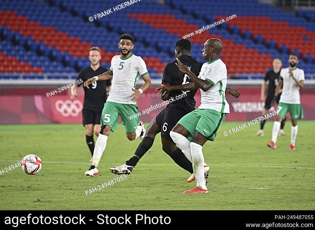 Ragnar ACHE (GER) shoots goal to 1-2, action, goal shot, Saudi Arabia (KSA) - Germany (GER) 2-3, football, International Stradium Yokohama on July 25th, 2021