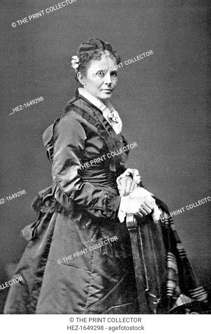 Lucretia Garfield, wife of American president James A Garfield, late 19th century, (1908). Lucretia Rudolph Garfield (1832-1918) was First Lady of the United...