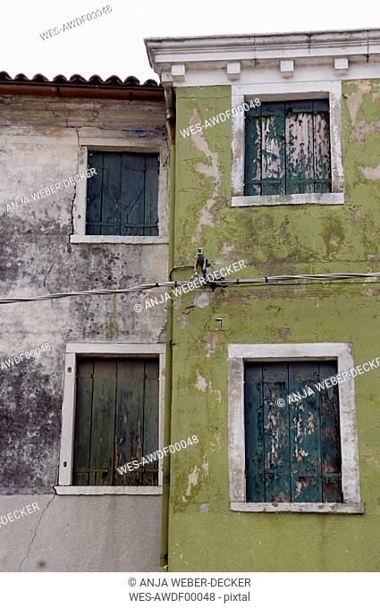 Itally, Venice, Burano, Old building