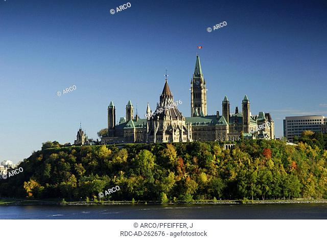 Parliament Hill with State House Ottawa Ontario Canada