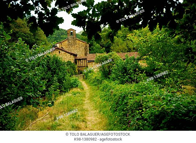 Idoia Sanctuary, XV-XVI century, Isaba, Roncal Valley, Grand tour 11, Navarra Pyrenees Mountains Spain
