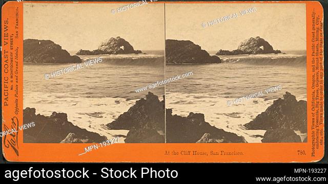 At the Cliff House, San Francisco. Additional title: Pacific Coast views, 780. Watkins, Carleton E. (1829-1916) (Photographer). Robert N