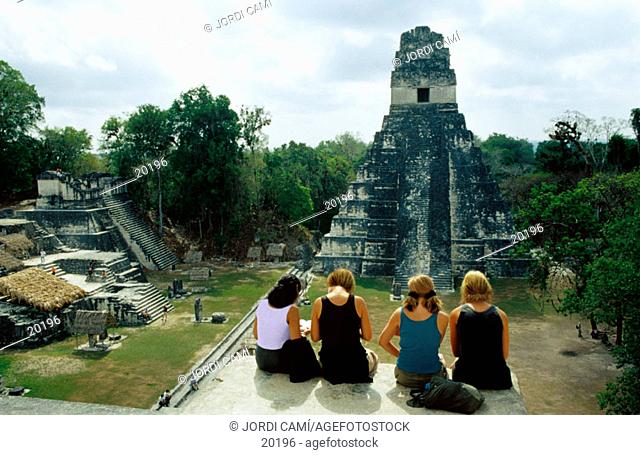 Temple of the Giant Jaguar. Tikal. Guatemala