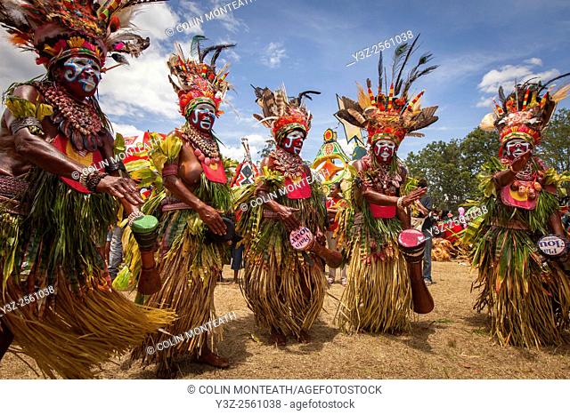 Goroka festival, 140 ethnic tribes come together for three day Sing sing, Goroka, Eastern Highlands, Papua New Guinea