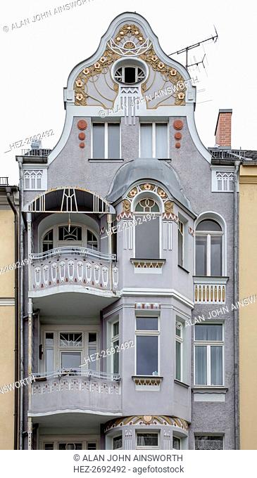 Jugenstil House, Graben 39, Weimar, Germany, (1904), 2018. Artist: Alan John Ainsworth