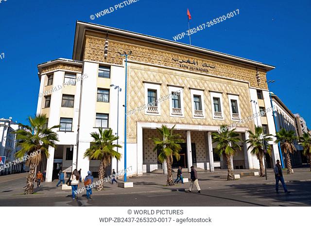 Banque al Maghrib, Place Mohammed V, Quartier Gauthier, Casablanca, Atlantic coast, Morocco, northern Africa