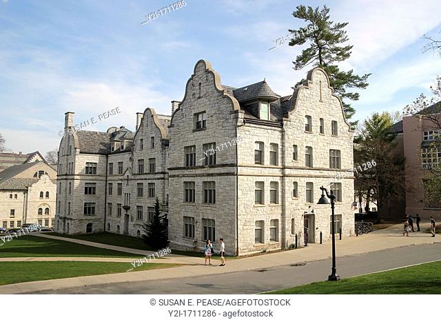 Stone buildings at Williams College, in Williamstown, Massachusetts