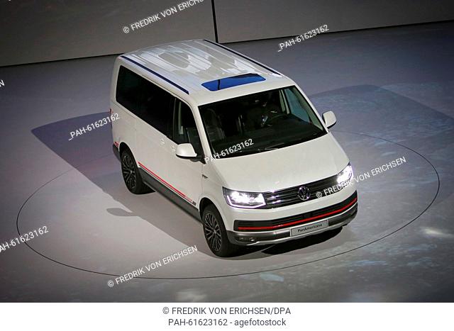 The new VW Multivan (T6) Panamericana Edition is presented to the guests of the 'Volkswagen Group Night' ahead of the first media day of the upcoming...