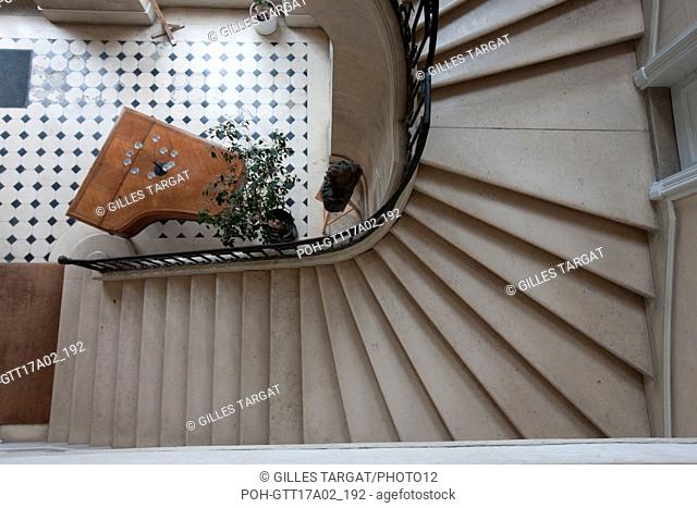 France, Ile de France region, vanves, lycee michelet, pavilion mansart, escalier d'honneur (stairs of honour), Photo Gilles Targat