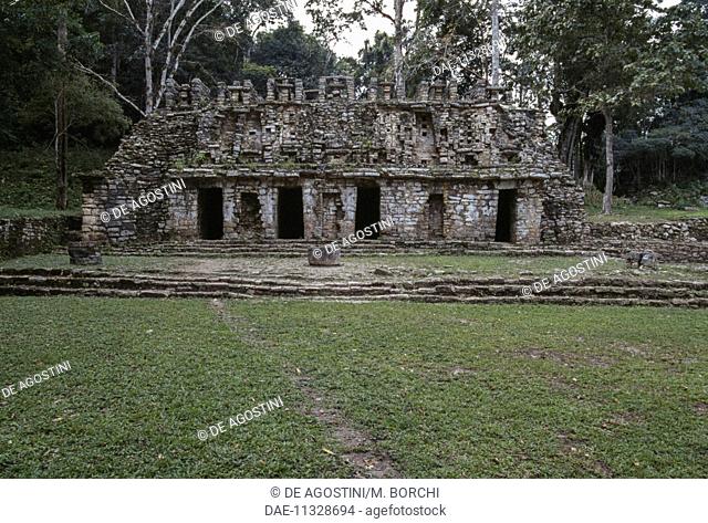 The Labyrinth, Structure 19, archaeological site of Yaxchilan, Chiapas, Mexico. Mayan civilization
