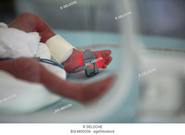 Photo essay from hospital. Robert Debré Hospital, Paris 75, France. Department of neonatology