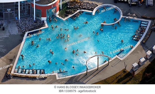 Aerial photo, Maximare, public swimming pool, spa, Hamm, Ruhrgebiet region, North Rhine-Westphalia, Germany, Europe