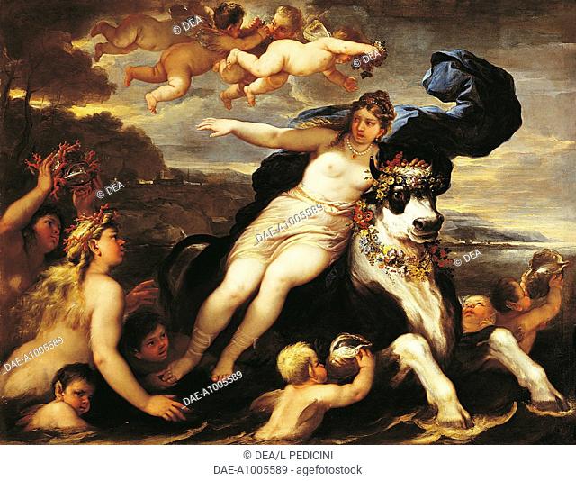 The abduction of Europa, by Luca Giordano (1634-1705), oil on canvas, 176x230 cm.  Private Collection