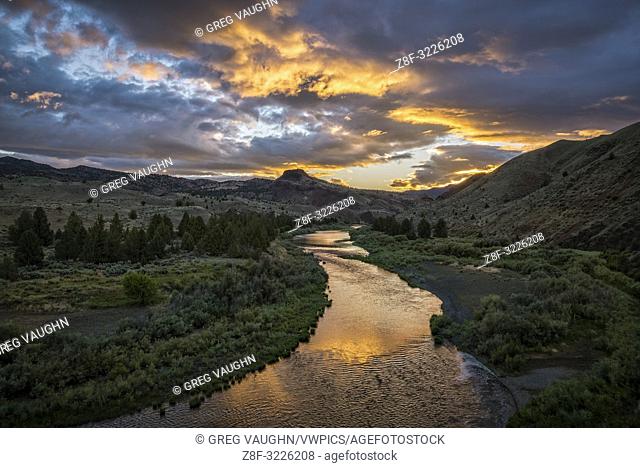 The Wild and Scenic John Day River at Priest Hole access in eastern Oregon