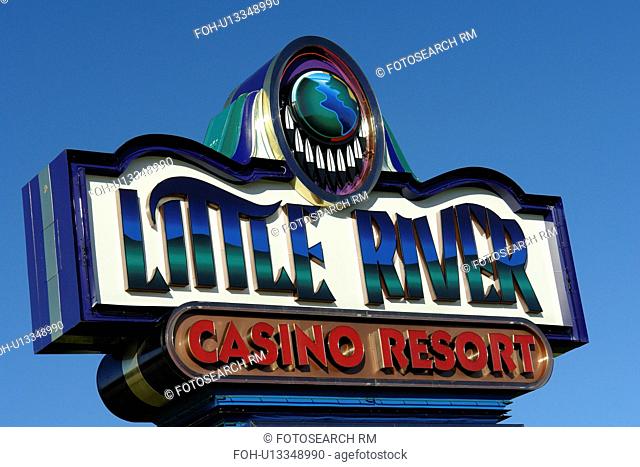 Manistee, MI, Michigan, Little River Casino, sign