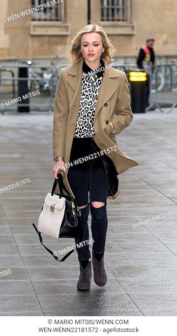 Fearne Cotton arriving at BBC in Portland Place to host Live Lounge on Radio 1 Featuring: Fearne Cotton Where: London, United Kingdom When: 13 Feb 2015 Credit:...
