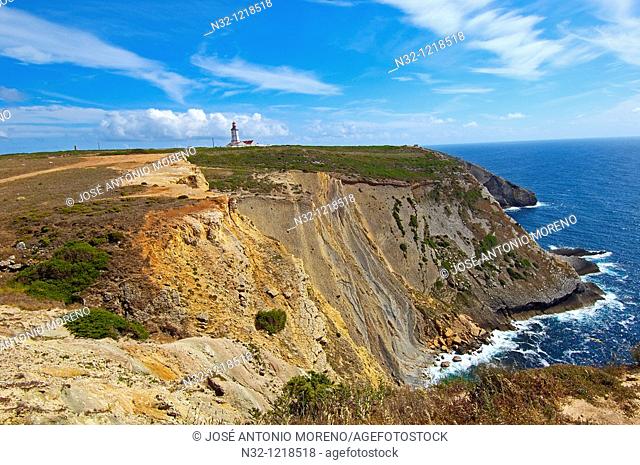 Espichel Cape  Cabo Espichel  lighthouse  Sesimbra  Setubal district  Portugal