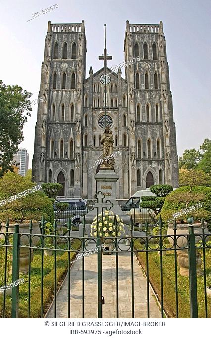 Catholic church in Hanoi, Vietnam, Asia