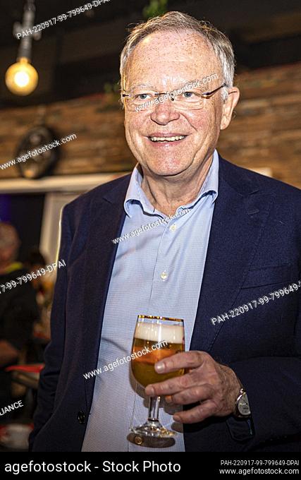 17 September 2022, Lower Saxony, Hanover: Stephan Weil (SPD), his party's top candidate for the upcoming state elections in Lower Saxony and Minister President...