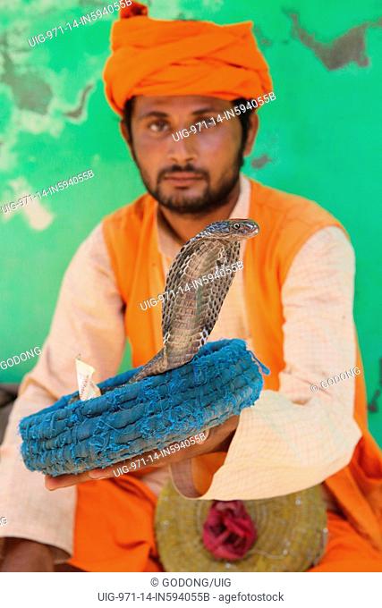 Snake charmer in Nandgaon