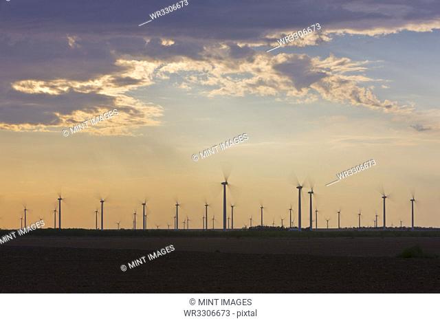 Wind Farm at Dusk