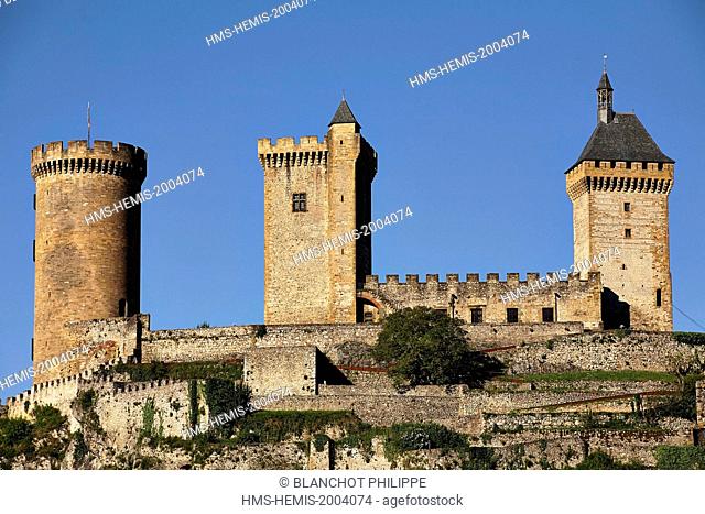France, Ariege, Foix, Chateau de Foix