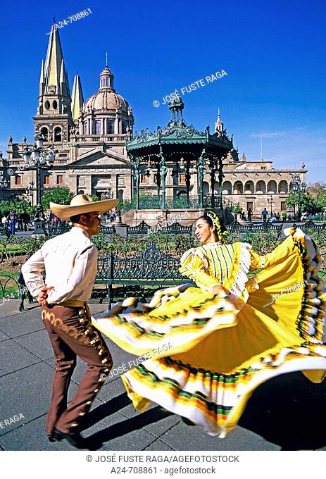 Guadalajara City. Dancers. Mexico